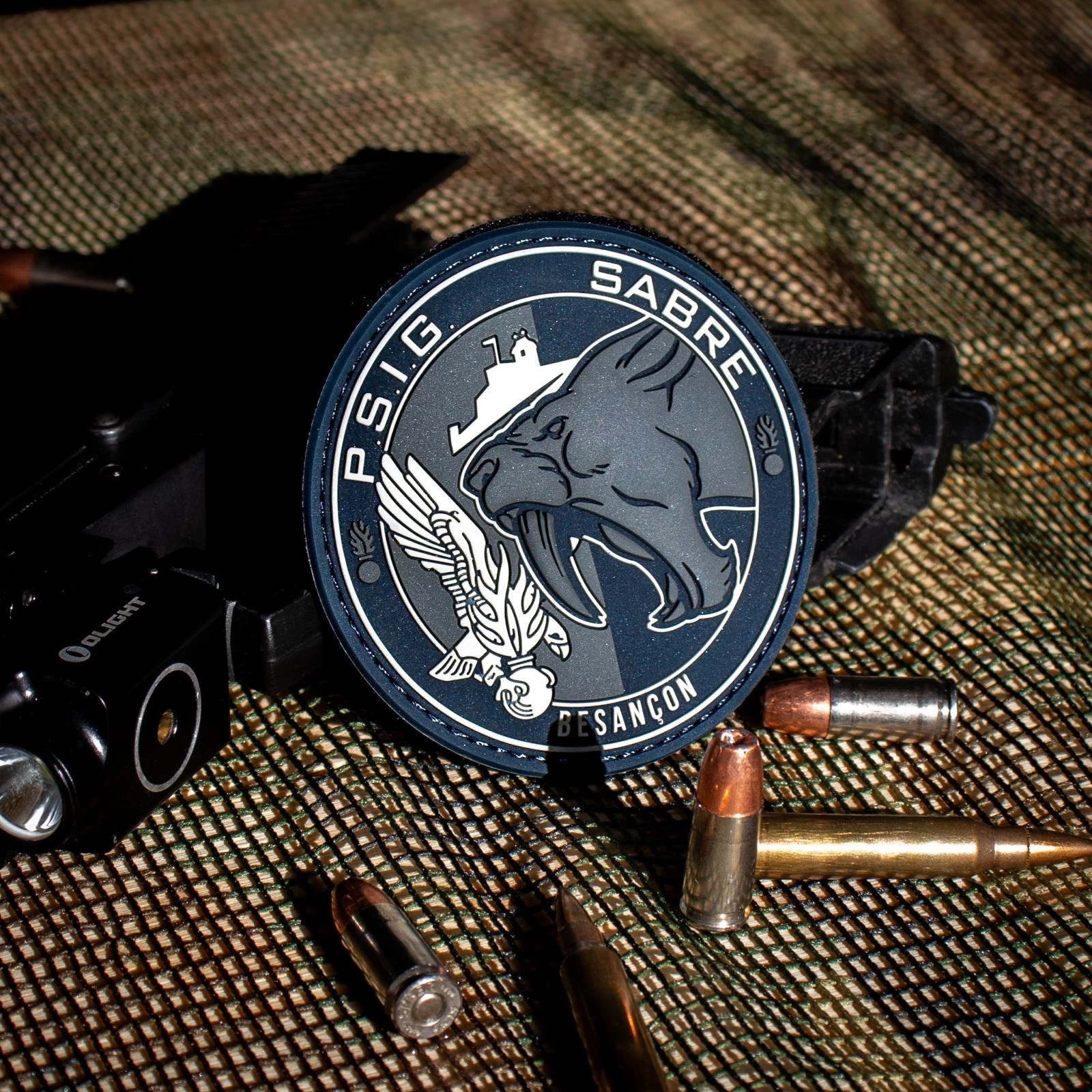 Écusson PVC NOIR PSIG BESANCON